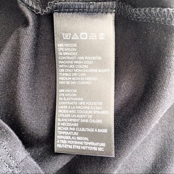 Urban Outfitters Silence + Noise Black Mesh Insert Bodycon Dress M NWOT - Picture 6 of 8